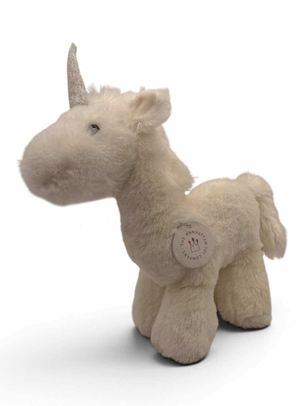The Manhattan Toy Company White Sparkle Unicorn Plush Stuffed Animal